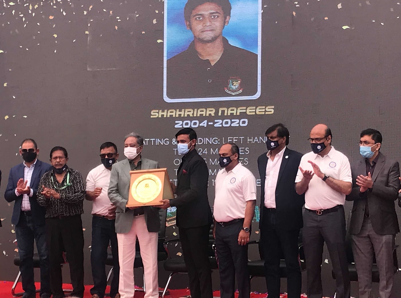 The BCB felicitates Shahriar Nafees