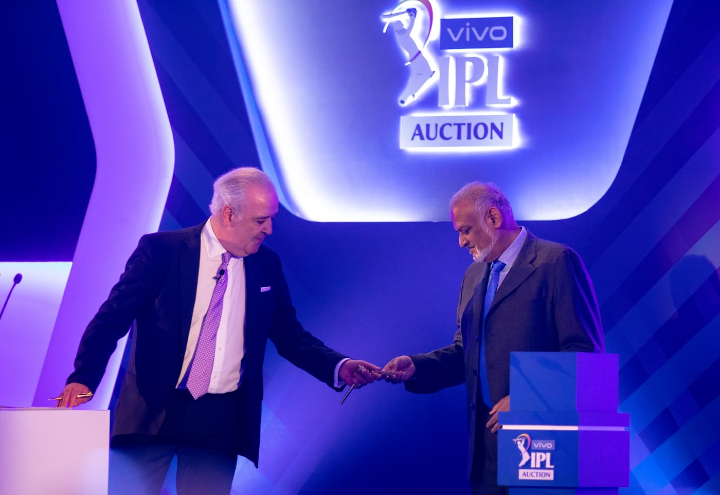 Brijesh Patel picks the player bails at IPL auction
