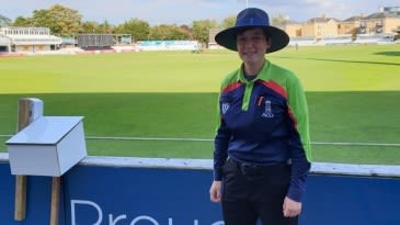 Anna Harris is flying the flag for women umpires everywhere