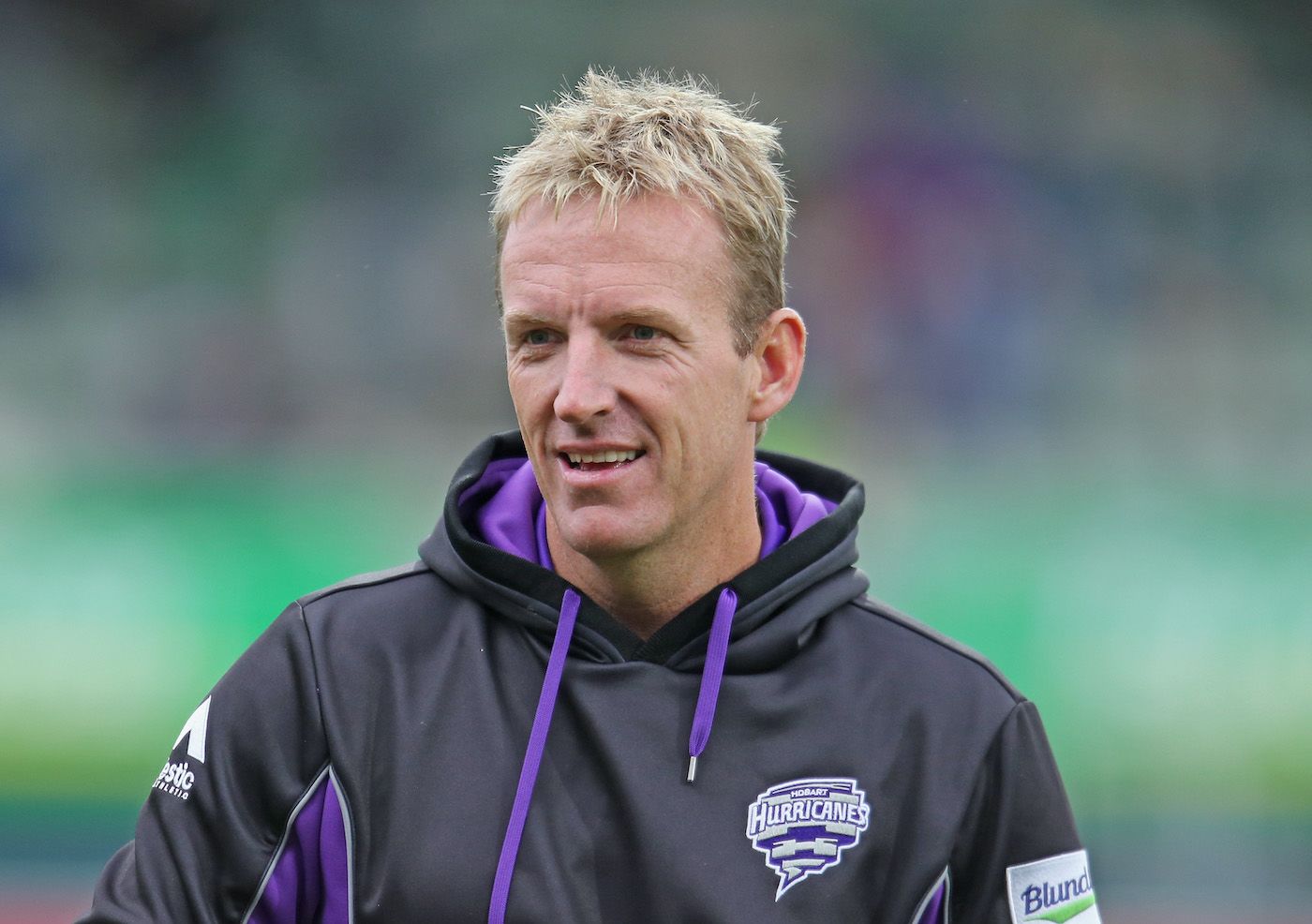 Hobart Hurricanes coach Damien Wright looks on