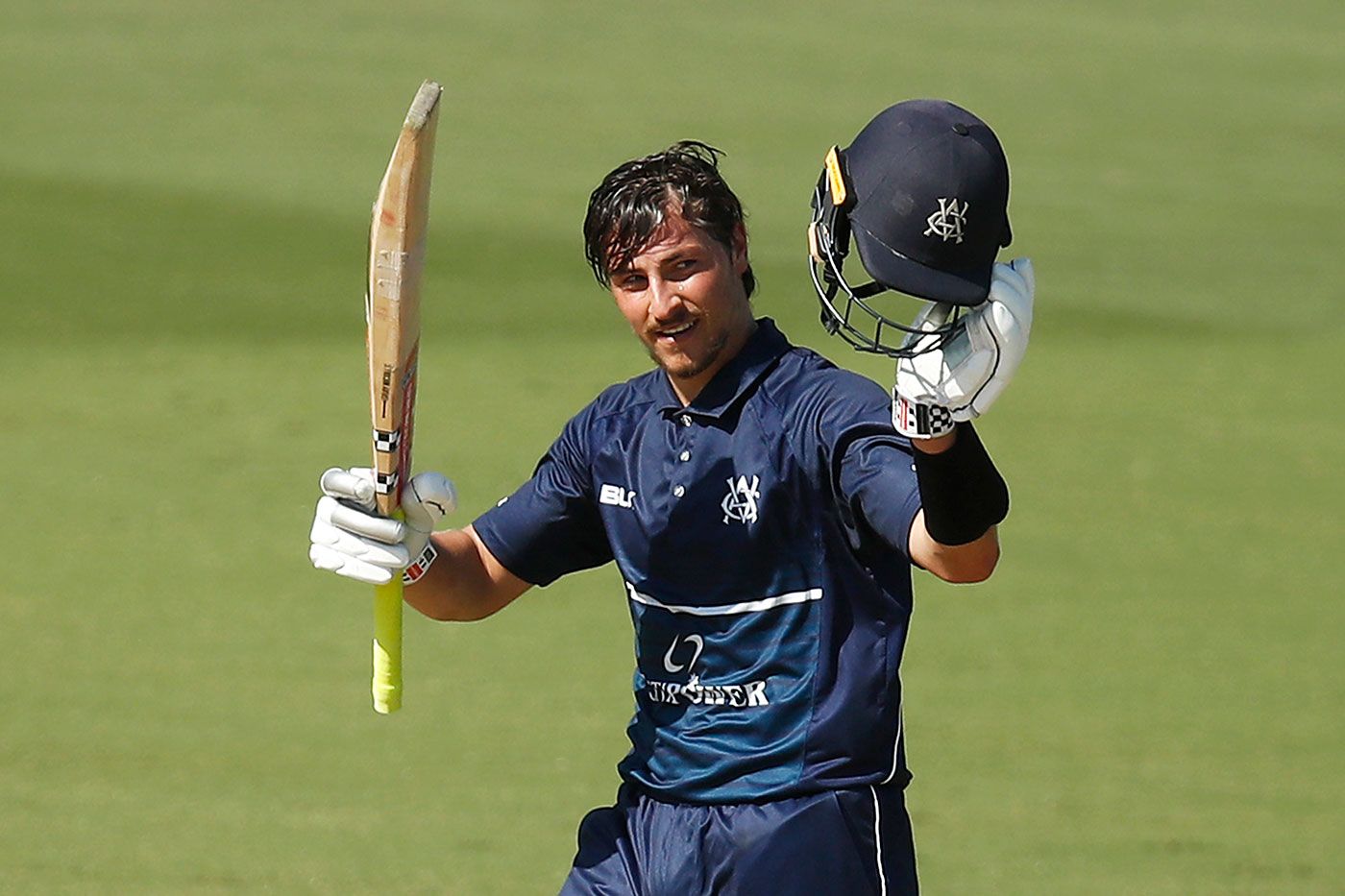 Jonathan Merlo scored his first century for Victoria