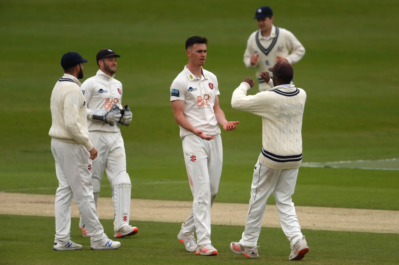 Nathan Gilchrist kept Kent in touch with three wickets