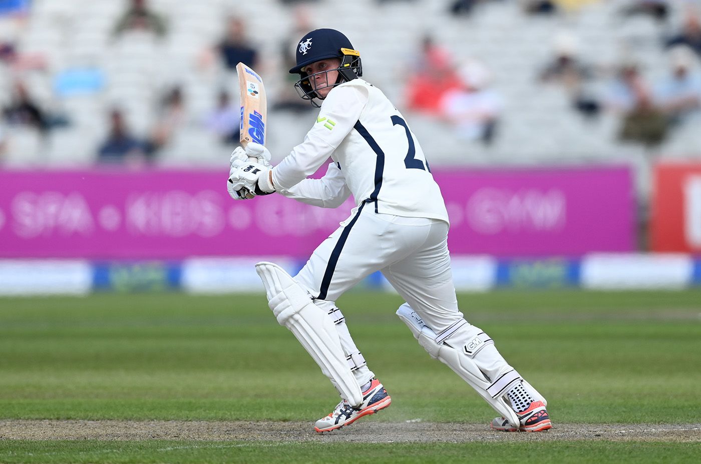 Harry Duke made a fifty in only his second first-class innings