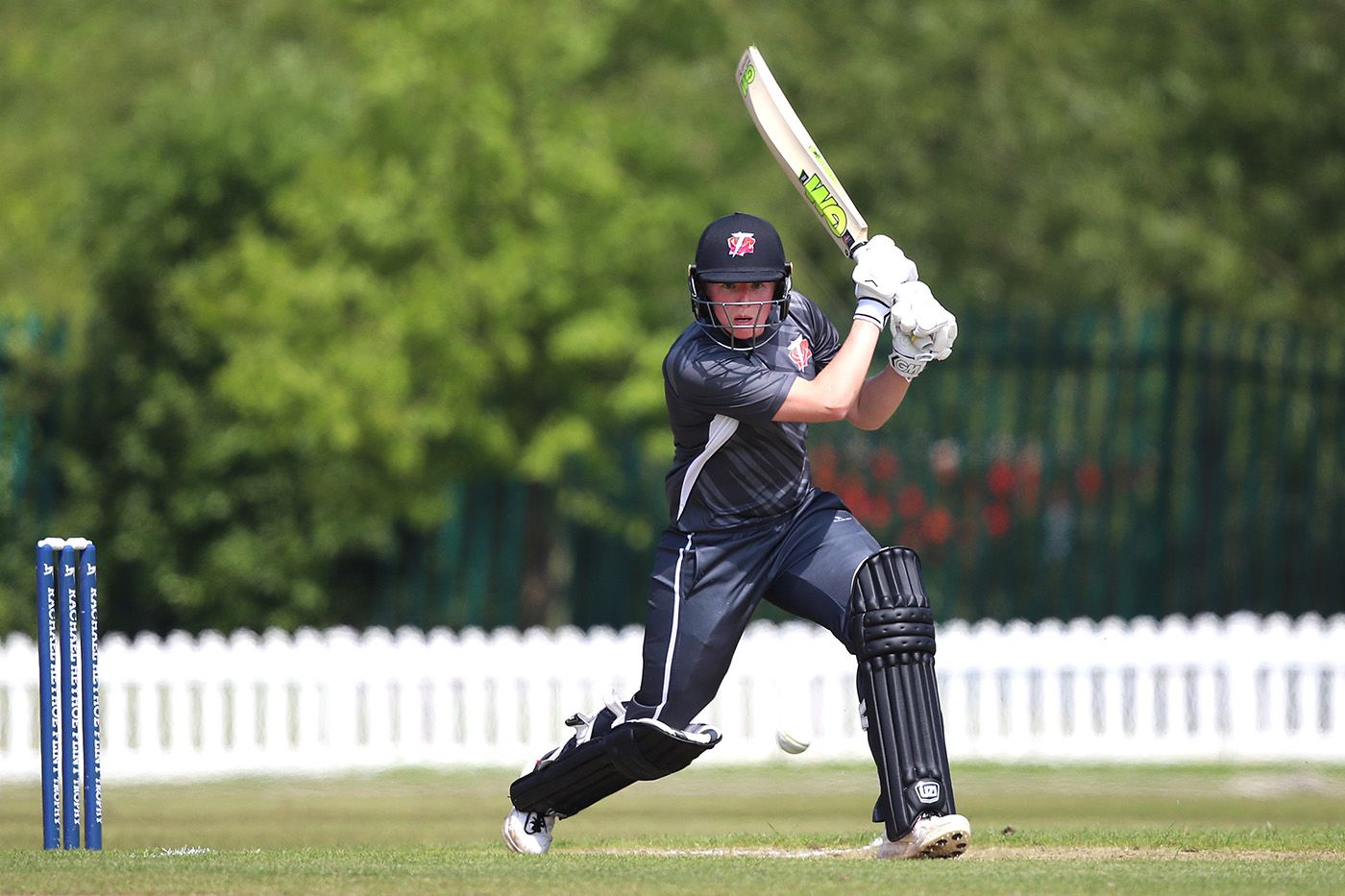 Georgie Boyce drives through the off side