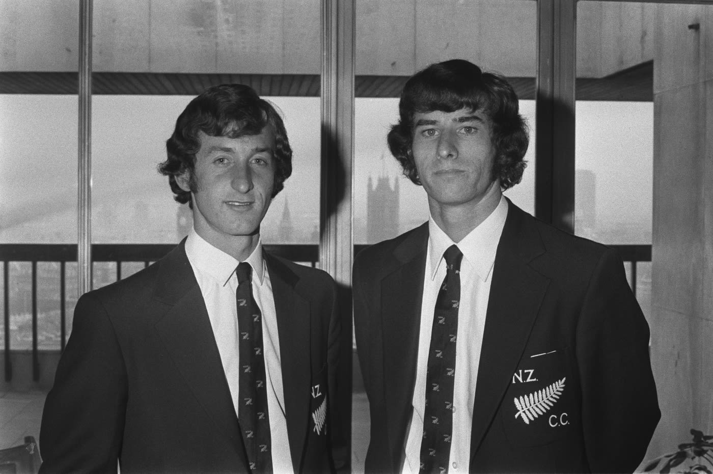 Dayle Hadlee (L) and Richard Hadlee during the 1973 New Zealand tour of England
