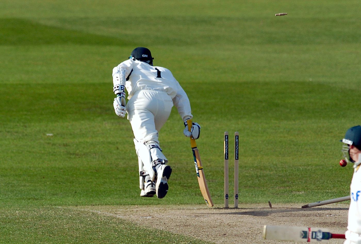 Jason Gallian is run out at 199