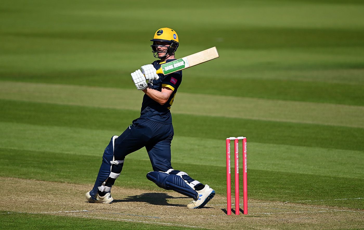 Nick Selman pulls during his half-century