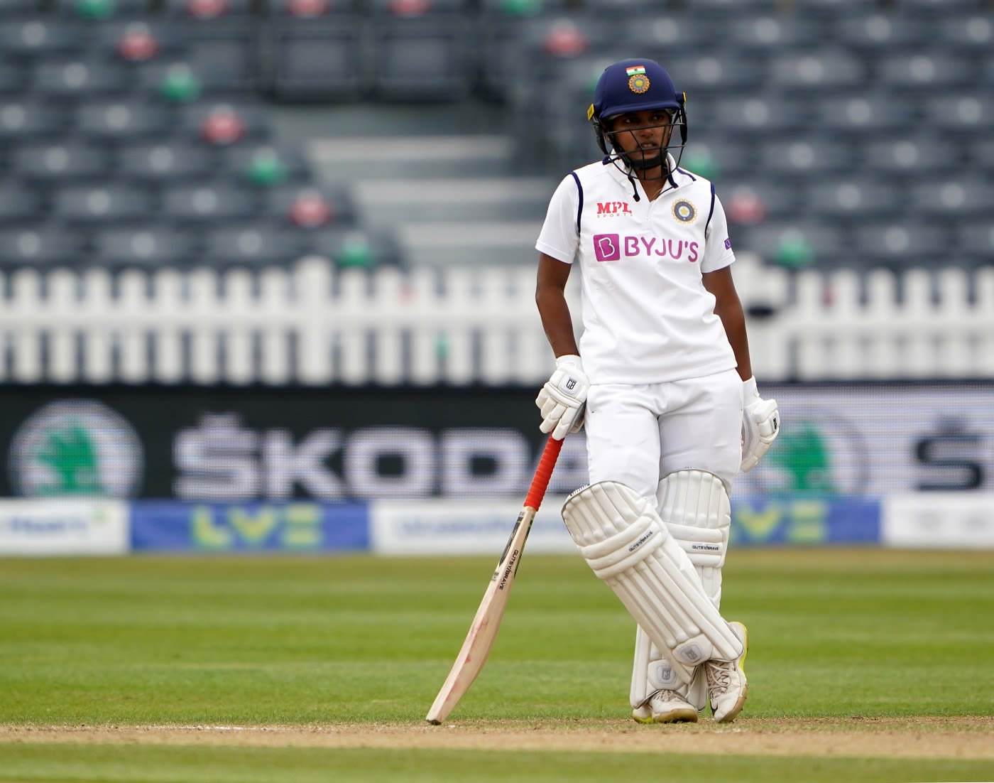 Punam Raut dug in for India in their second innings