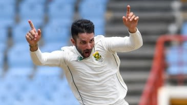 Is Keshav Maharaj only the second South African bowler to take a Test hat-trick?