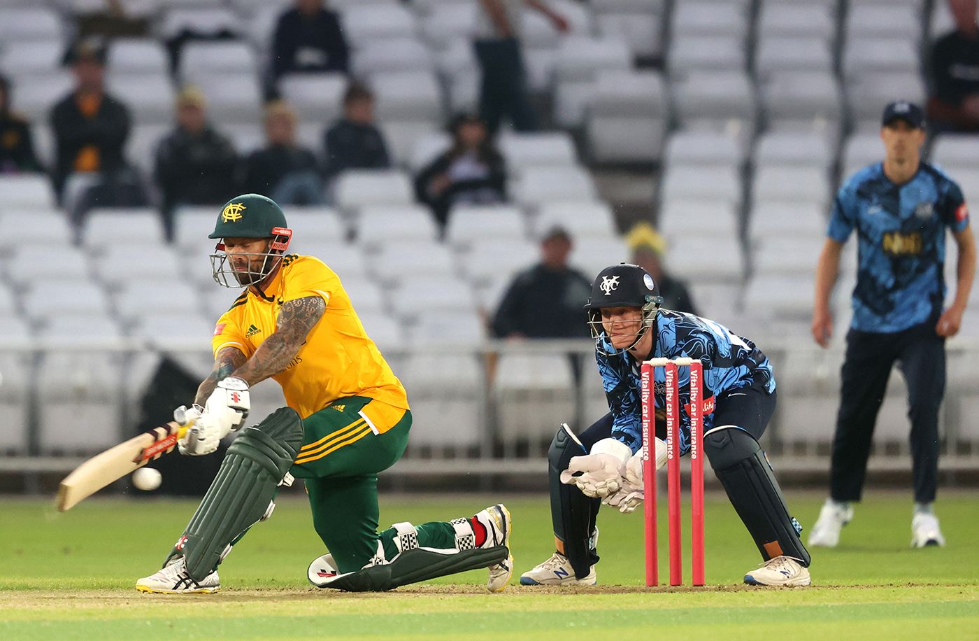 Peter Trego helped secure a ten-wicket win