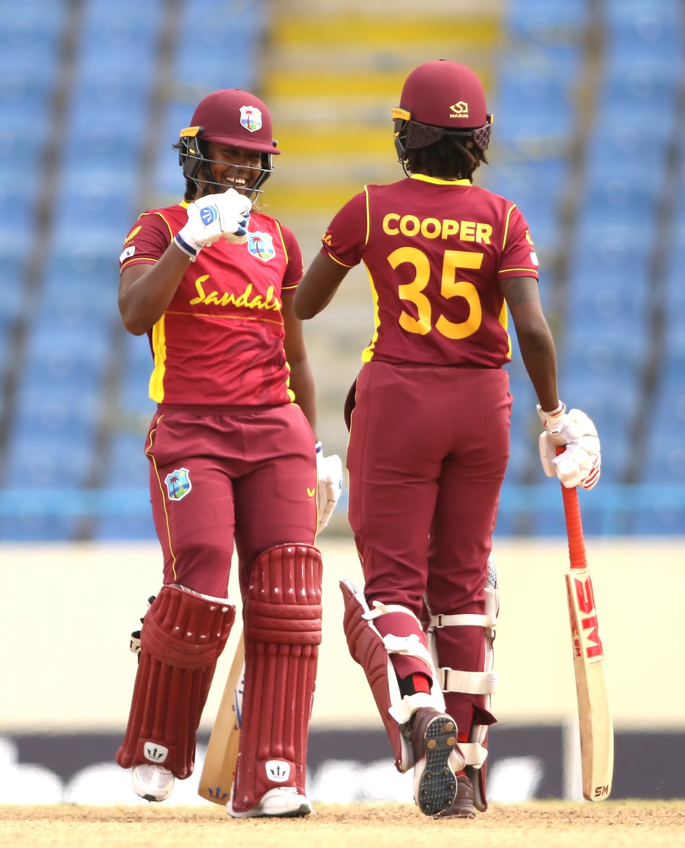 Hayley Matthews and Britney Cooper shared a 106-run partnership