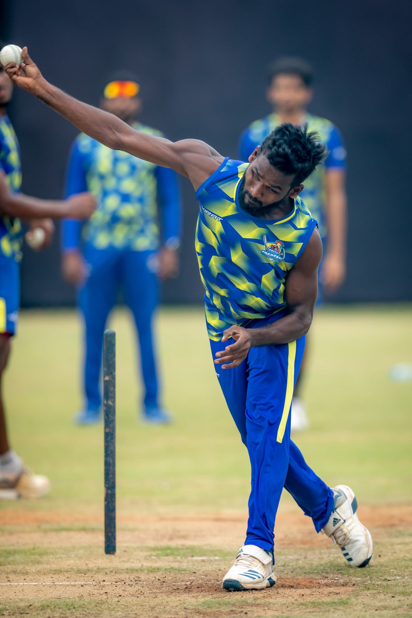 G Periyaswamy tunes up for the TNPL at Chepauk