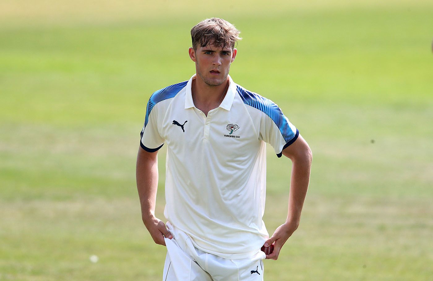 Dominic Leech suffered a horrific leg injury in the Roses match