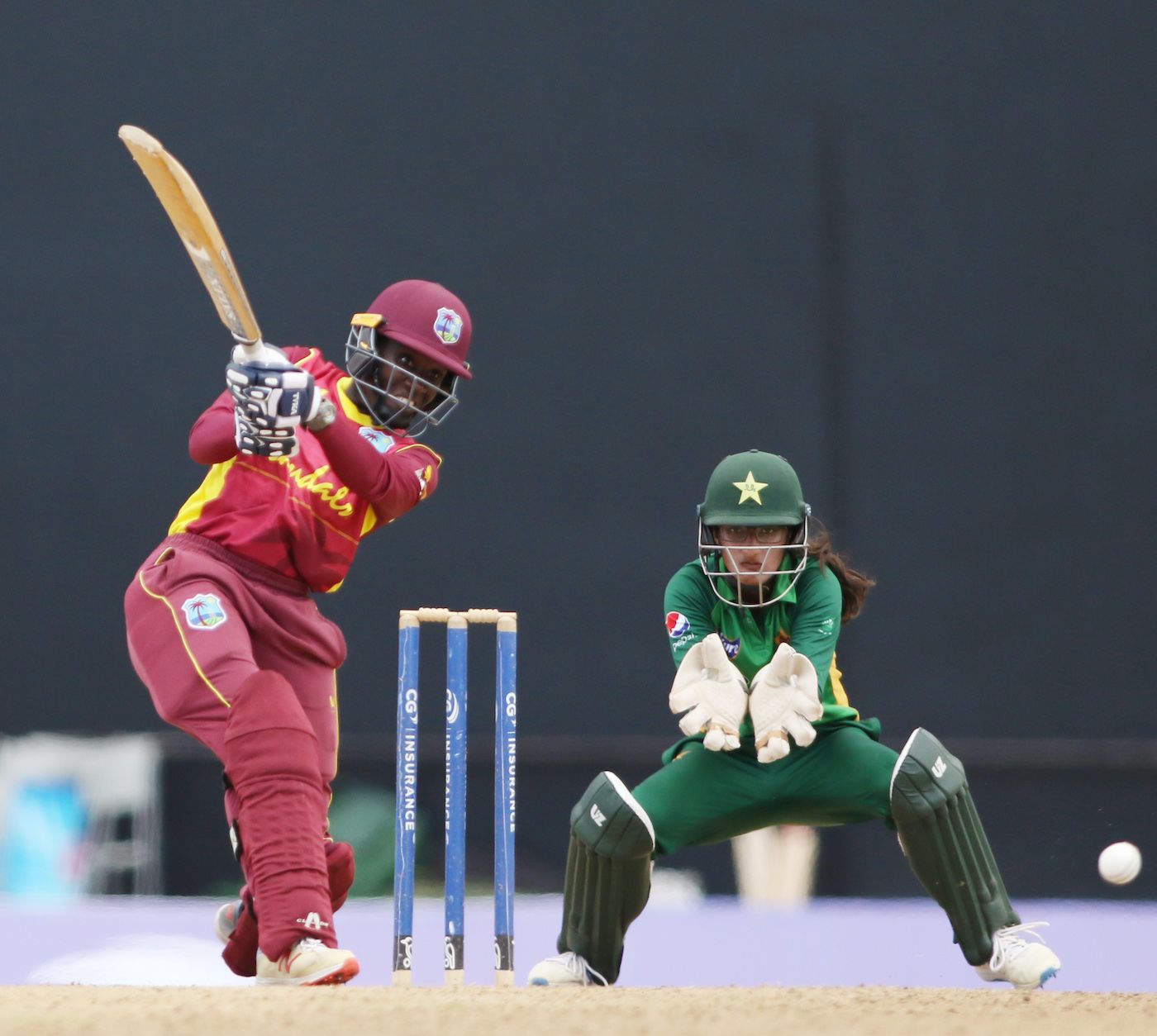 Kyshona Knight drills the ball away
