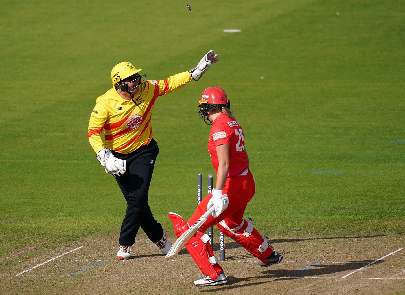 Rachel Priest completed a smart stumping to dismiss Alex Griffiths
