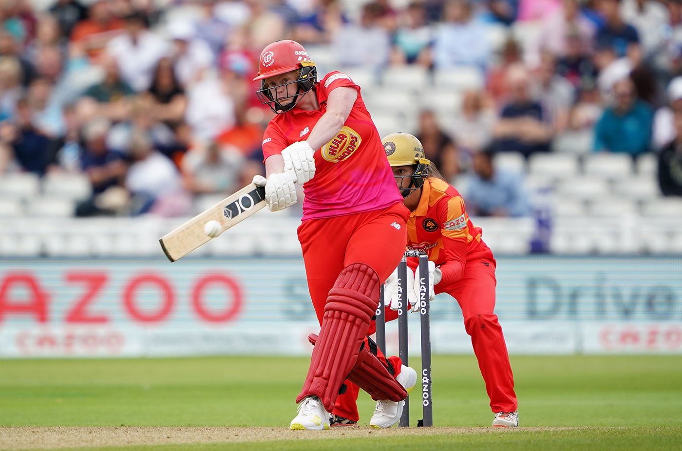 Alice Macleod swings to leg