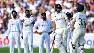 How many batters have survived two hat-trick balls in the same Test innings?