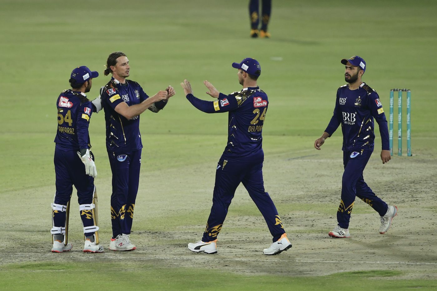 Dale Steyn celebrates after taking the wicket of Rohail Nazir
