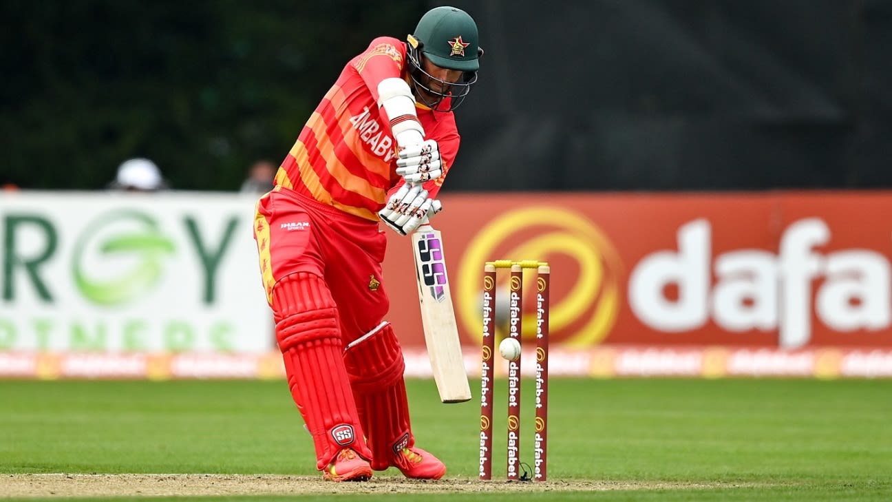 Ervine and Shumba lead Zimbabwe to narrow win over battling Namibia