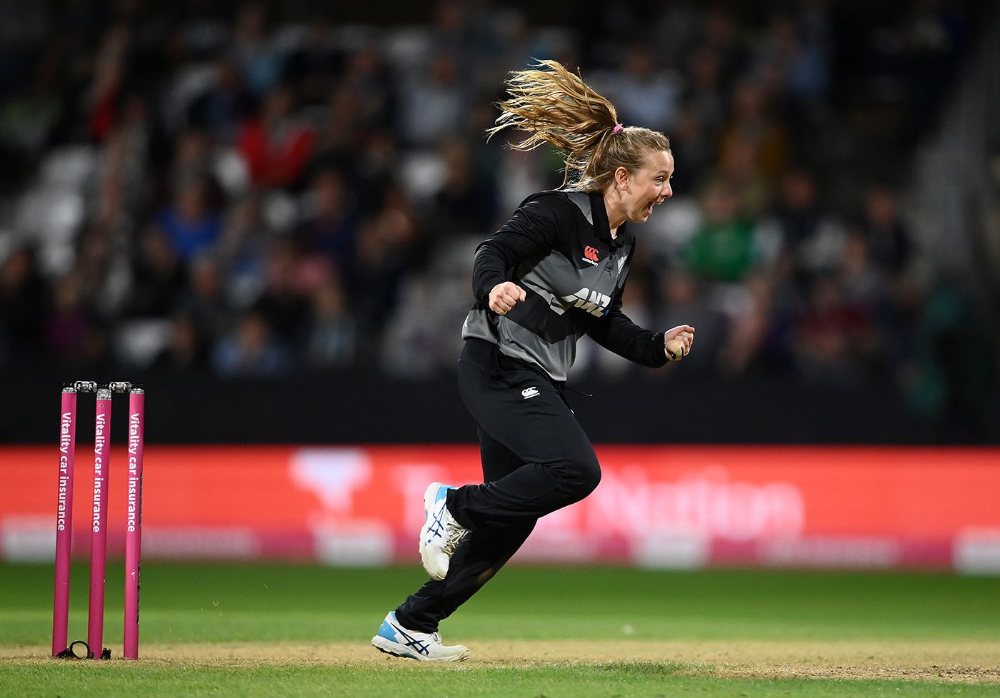 Leigh Kasperek bagged two in two balls