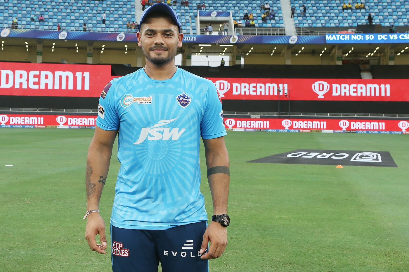 Ripal Patel was handed his Delhi Capitals cap