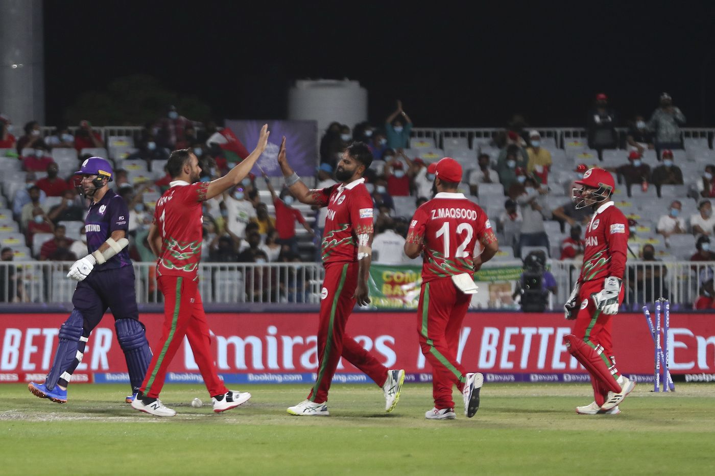 Khawar Ali removed Scotland captain Kyle Coetzer