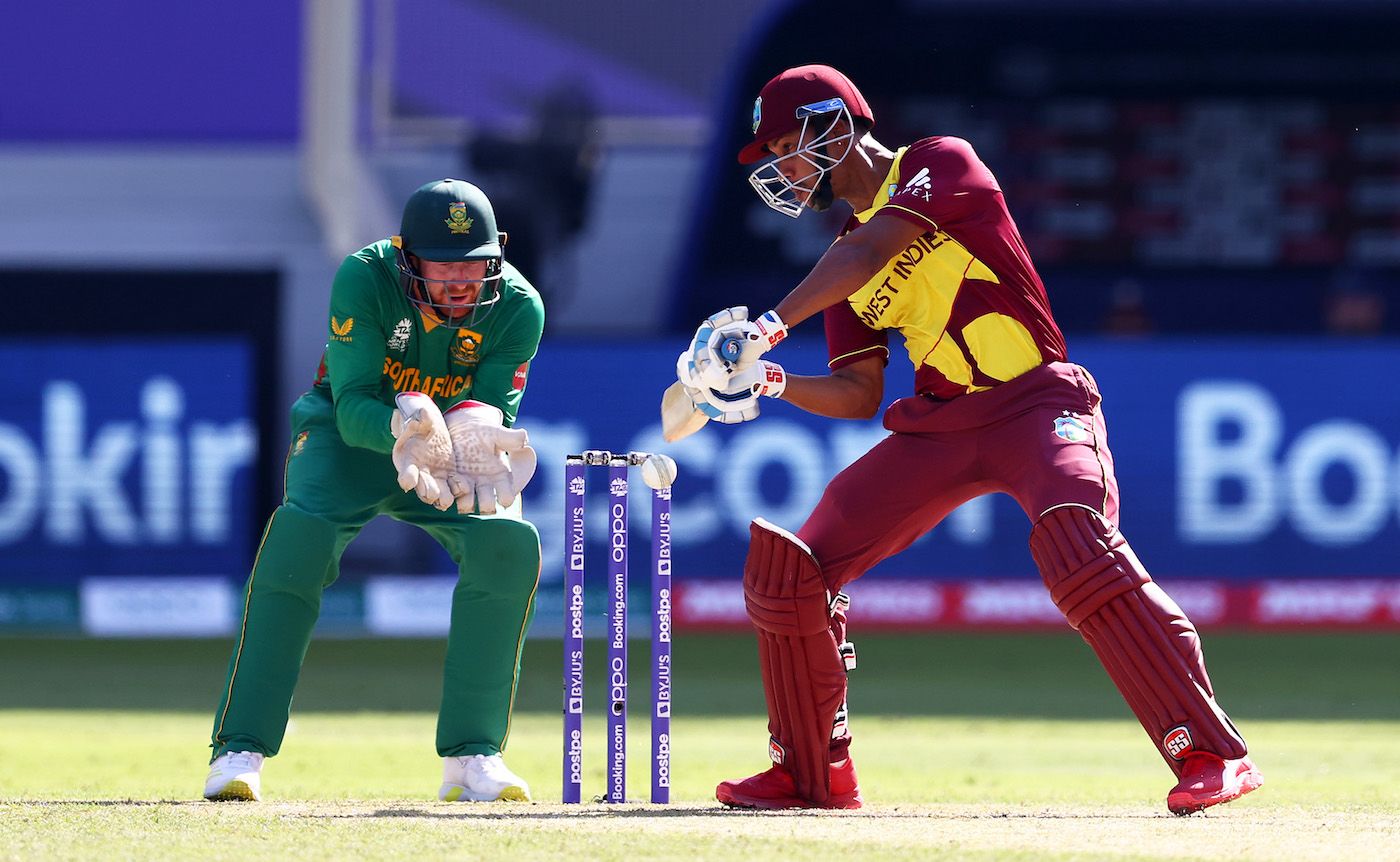 Lendl Simmons failed to get going at the top of the order