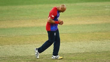 What's the highest percentage of runs conceded by one bowler in a T20I?