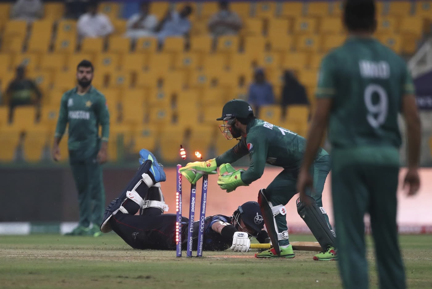 Mohammad Rizwan runs out Stephan Baard