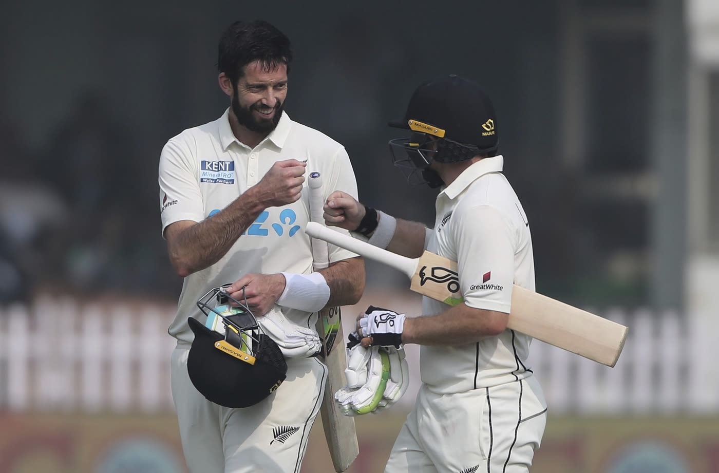Will Somerville and Tom Latham shared a 76-run stand for the second wicket