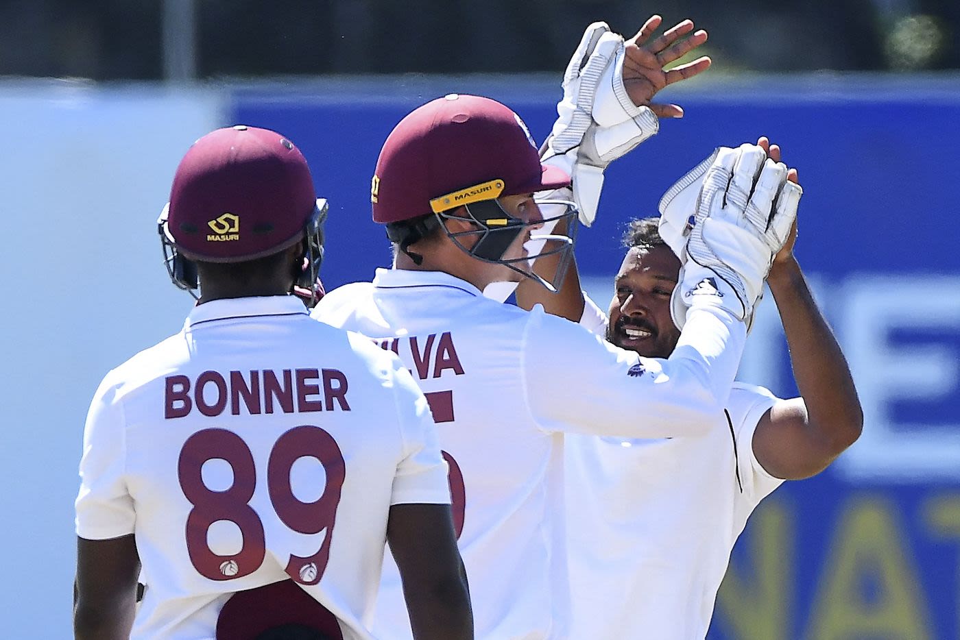 Veerasammy Permaul picked up the first wicket of the day
