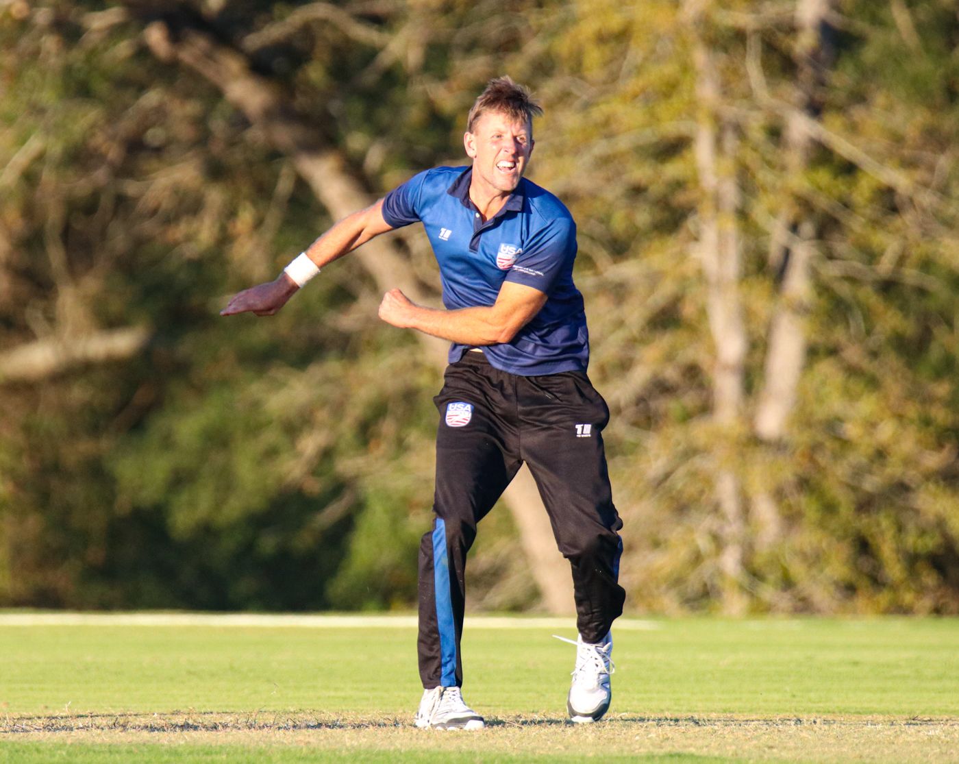 Marty Kain delivers during a late spell