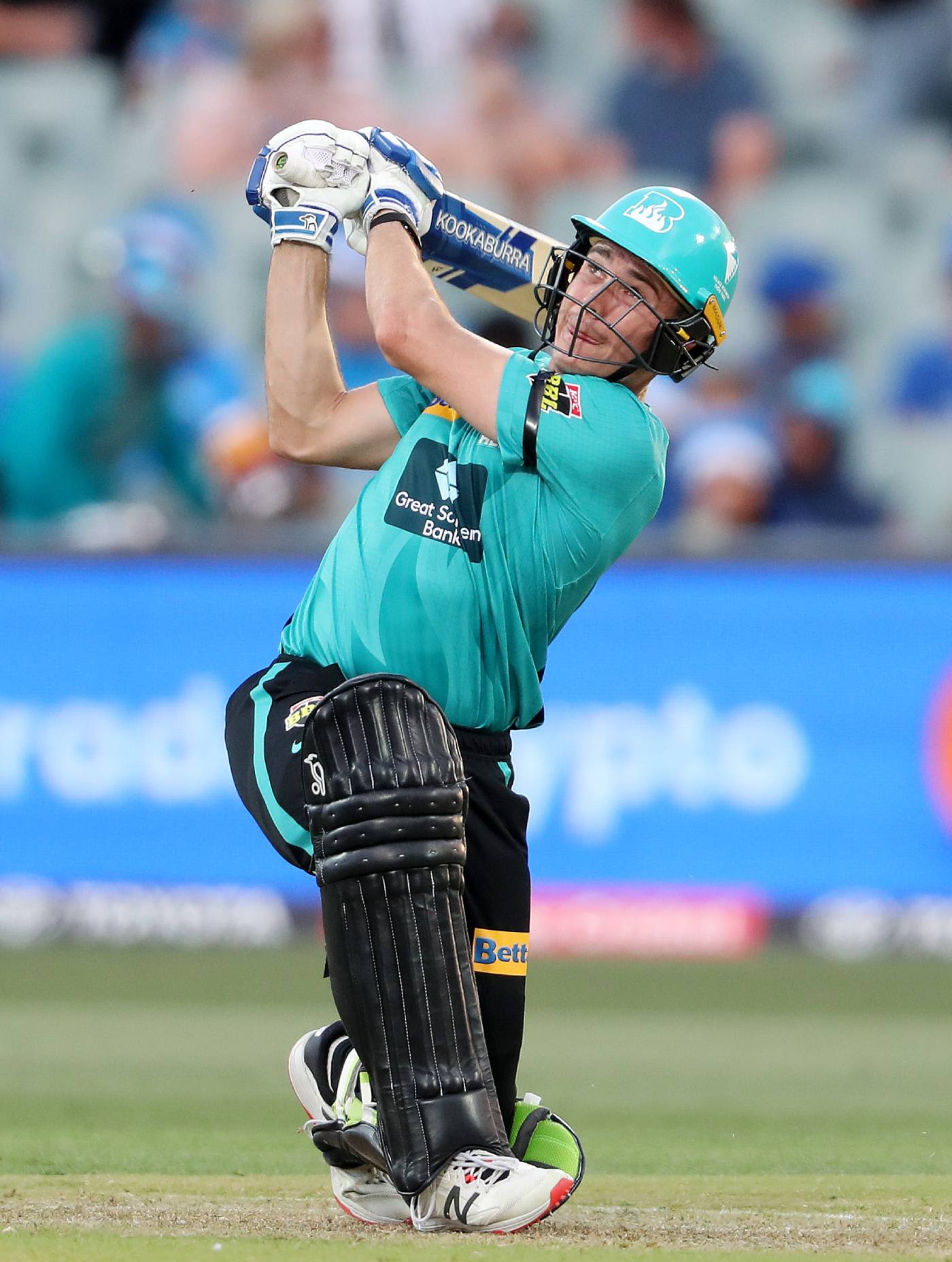 Sam Heazlett swings one into the leg side