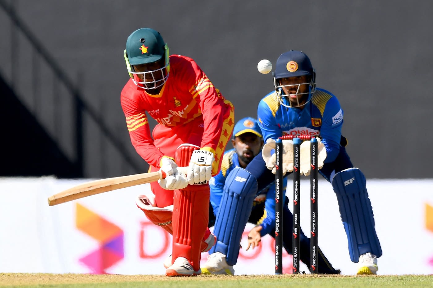 Takudzwanashe Kaitano dabs at the ball