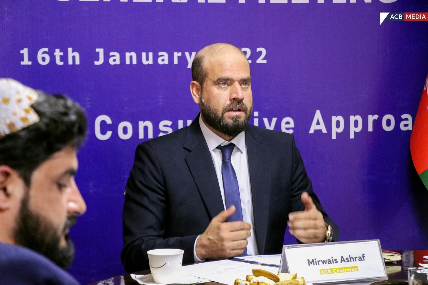 ACB chairman Mirwaiz Ashraf delivers a talk