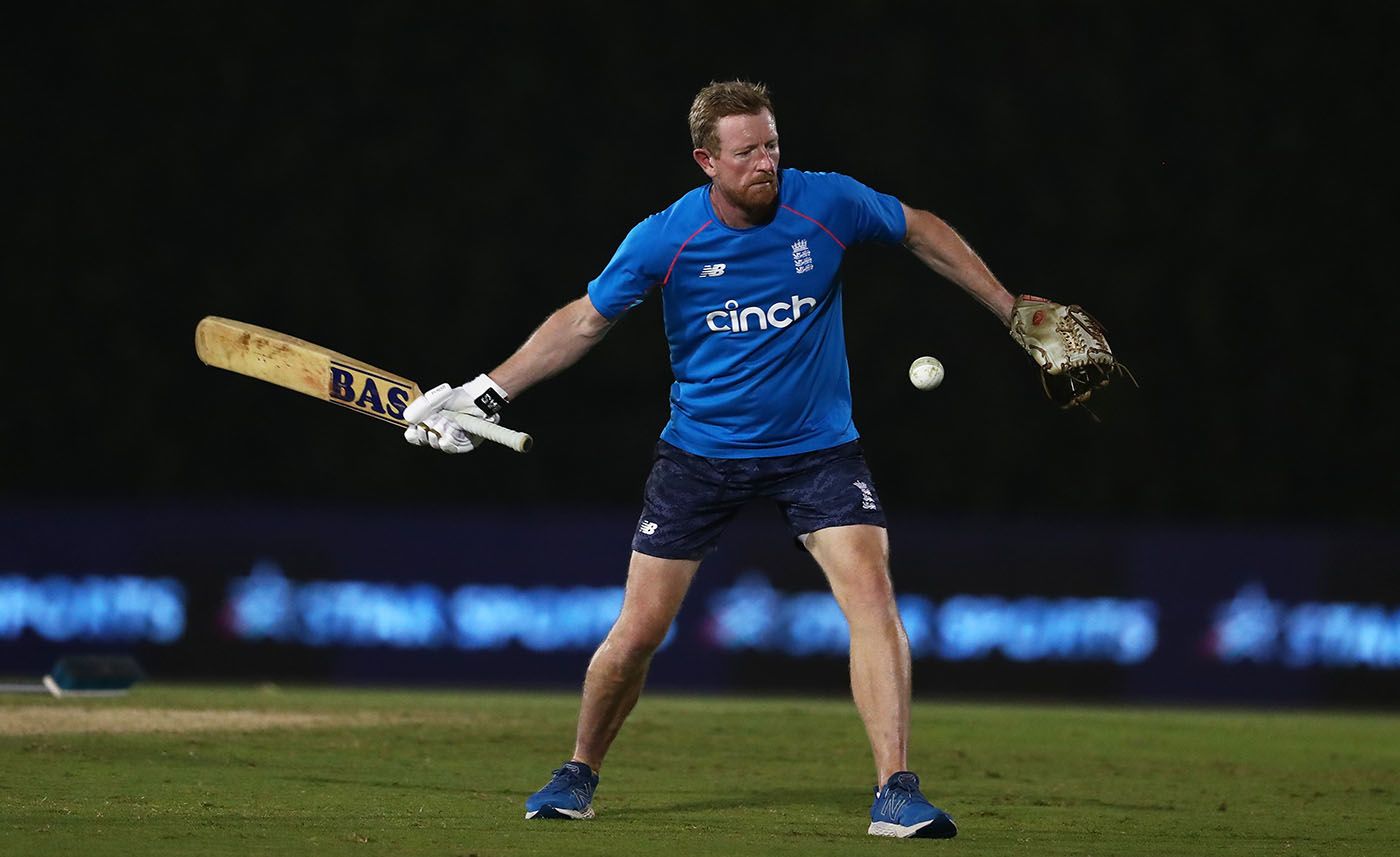 Paul Collingwood in the warm-ups