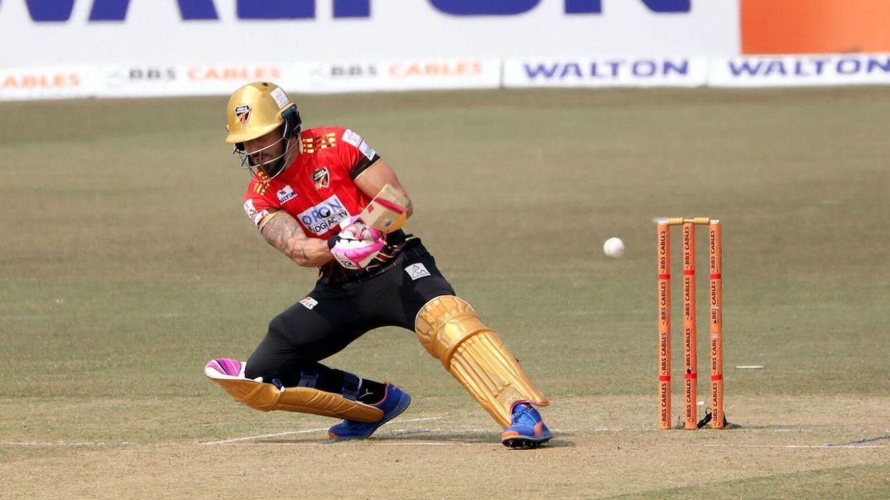 Faf du Plessis, Cameron Delport fifties fashion hat-trick of wins for Comilla Victorians