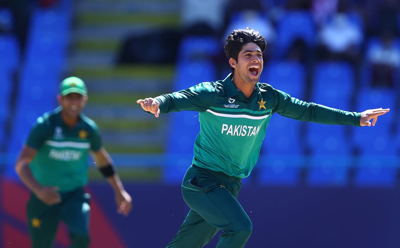 Qasim Akram is the first player in an Youth ODI to pick up five wickets and score a century