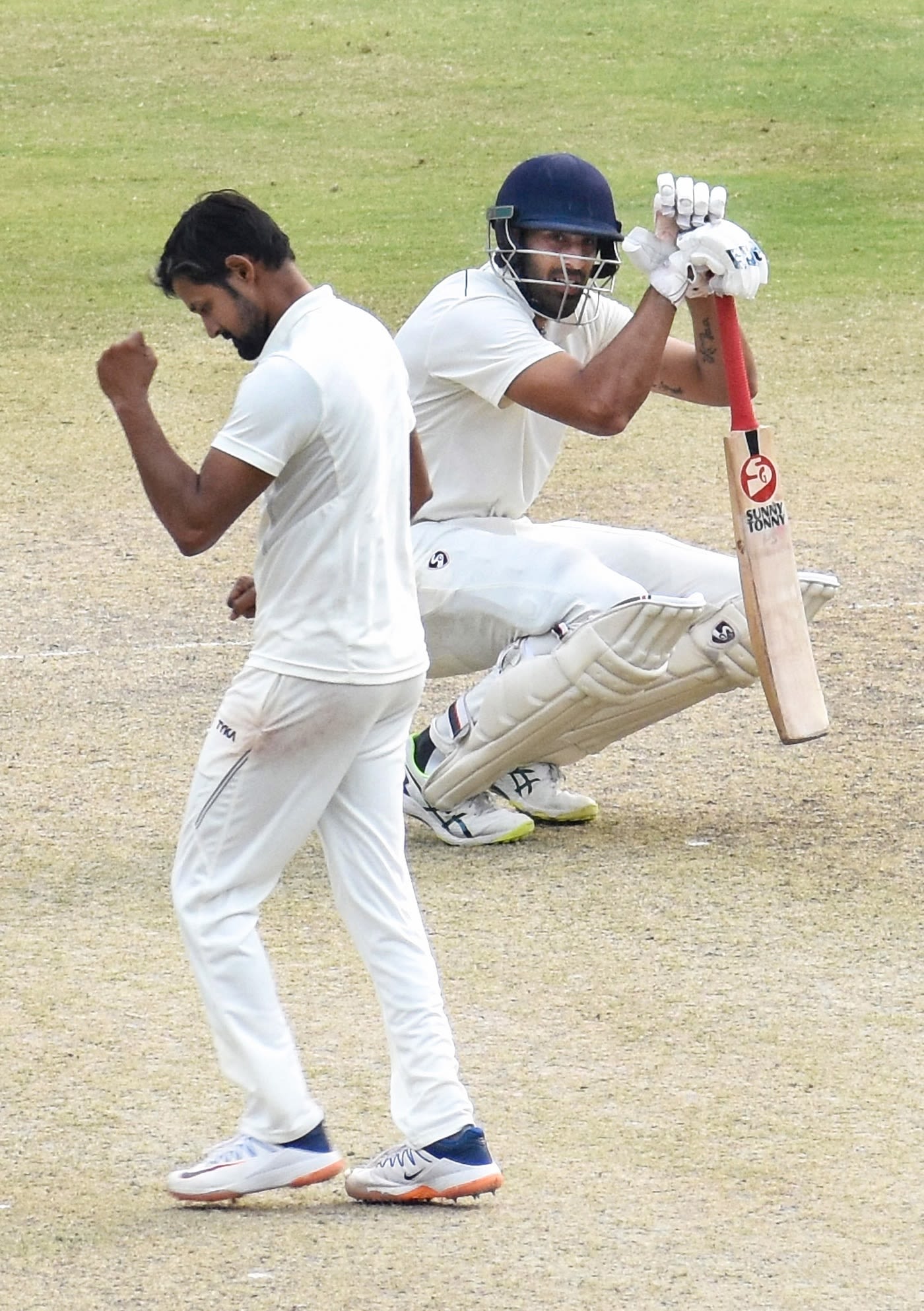 Shahbaz Nadeem picked up ten wickets in the match