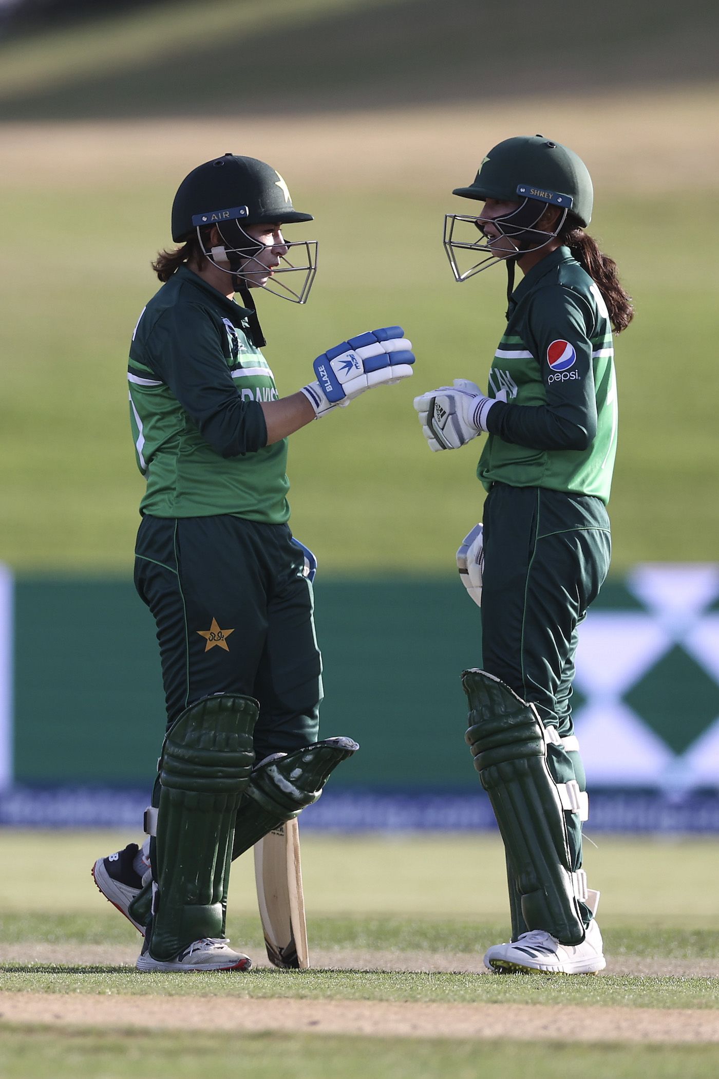 Nahida Khan and Omaima Sohail fought back for Pakistan after two early losses