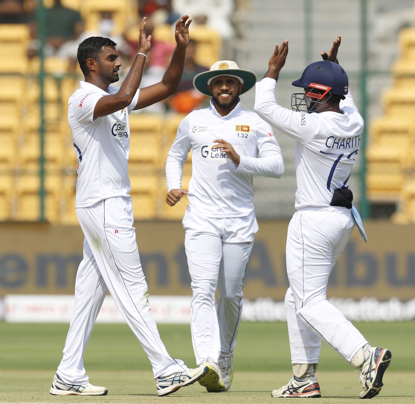 Lasith Embuldeniya was by far the most impressive of the Sri Lanka spinners