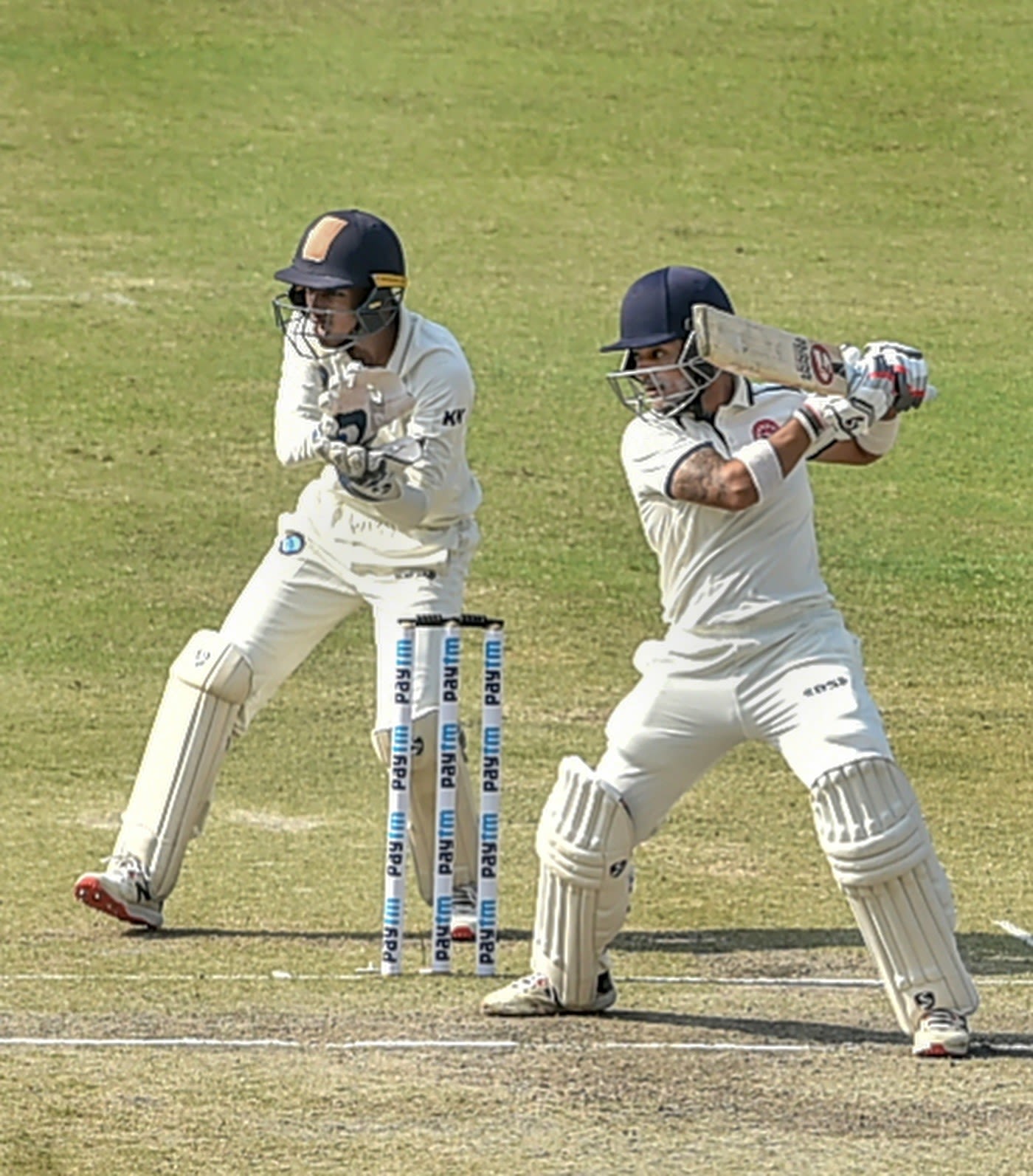 Chetan Bist plays the cut