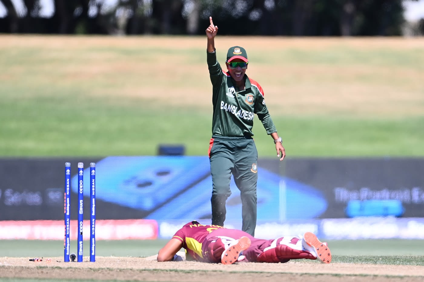 Chedean Nation doesn't want to get up after a suicidal run-out