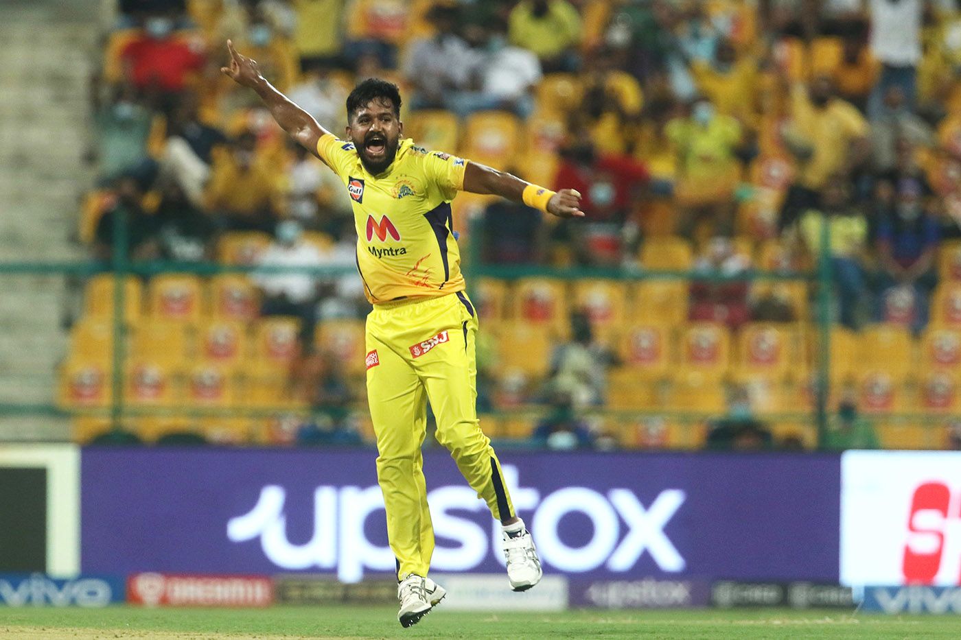 KM Asif celebrates a wicket