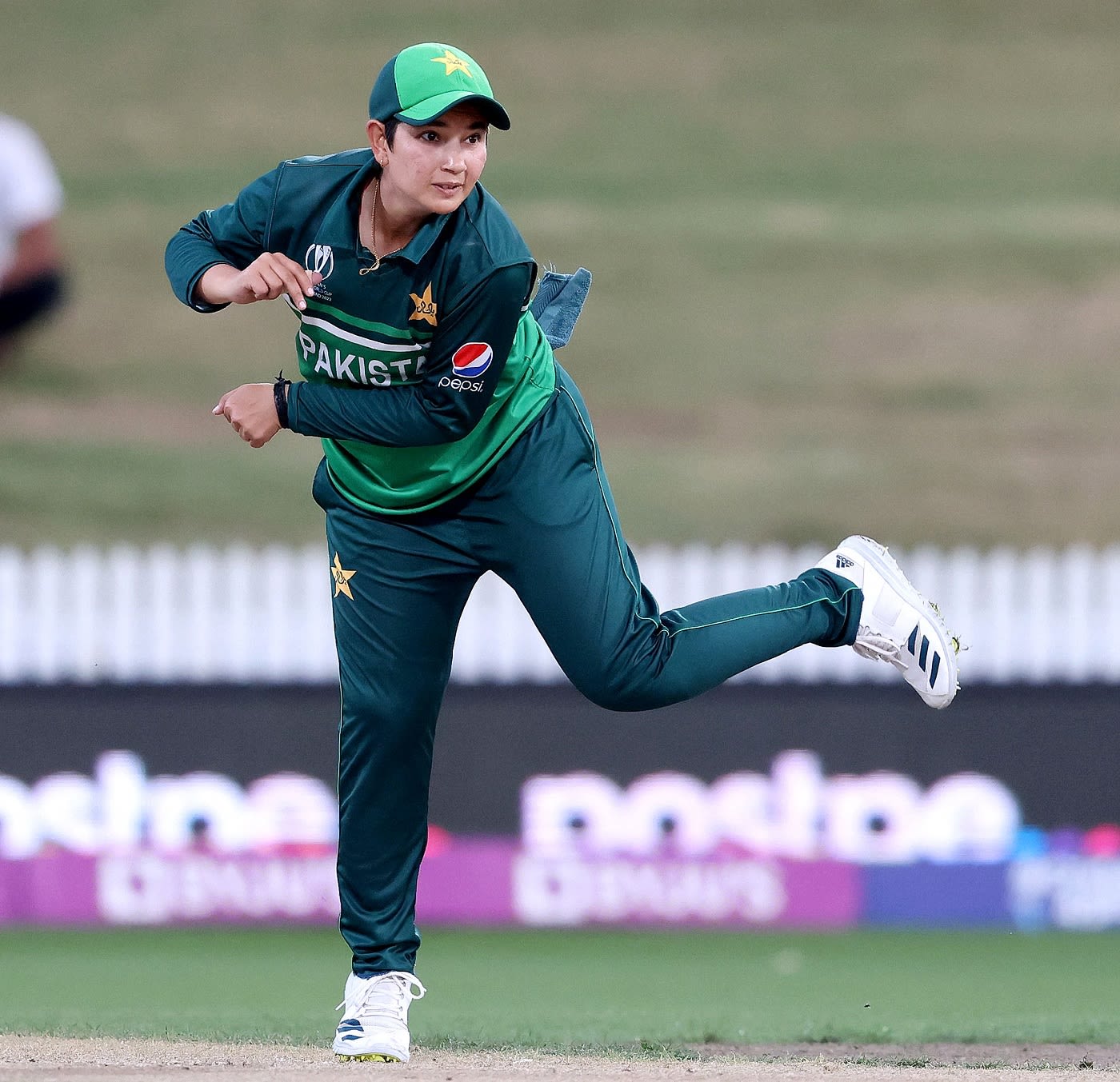 Anam Amin gave away just six runs off her four overs, including a maiden