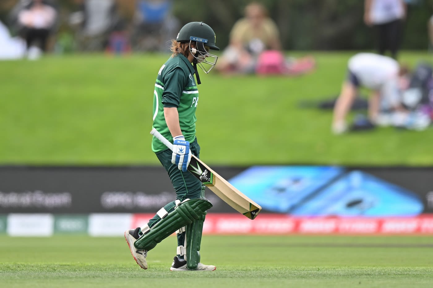 Nahida Khan was dismissed on the first ball of the game