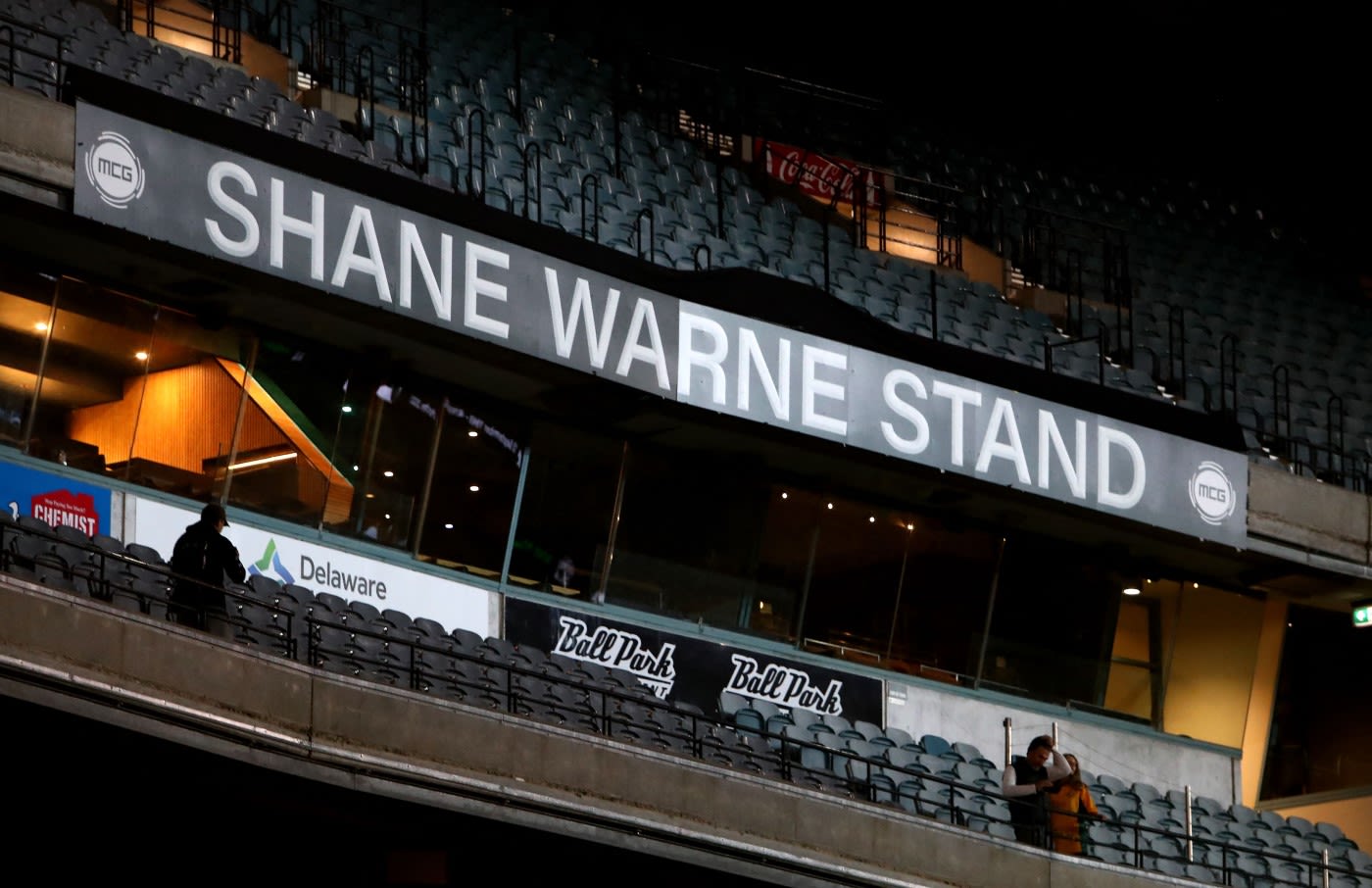 The Southern Stand at the MCG has been formally renamed the Shane Warne Stand