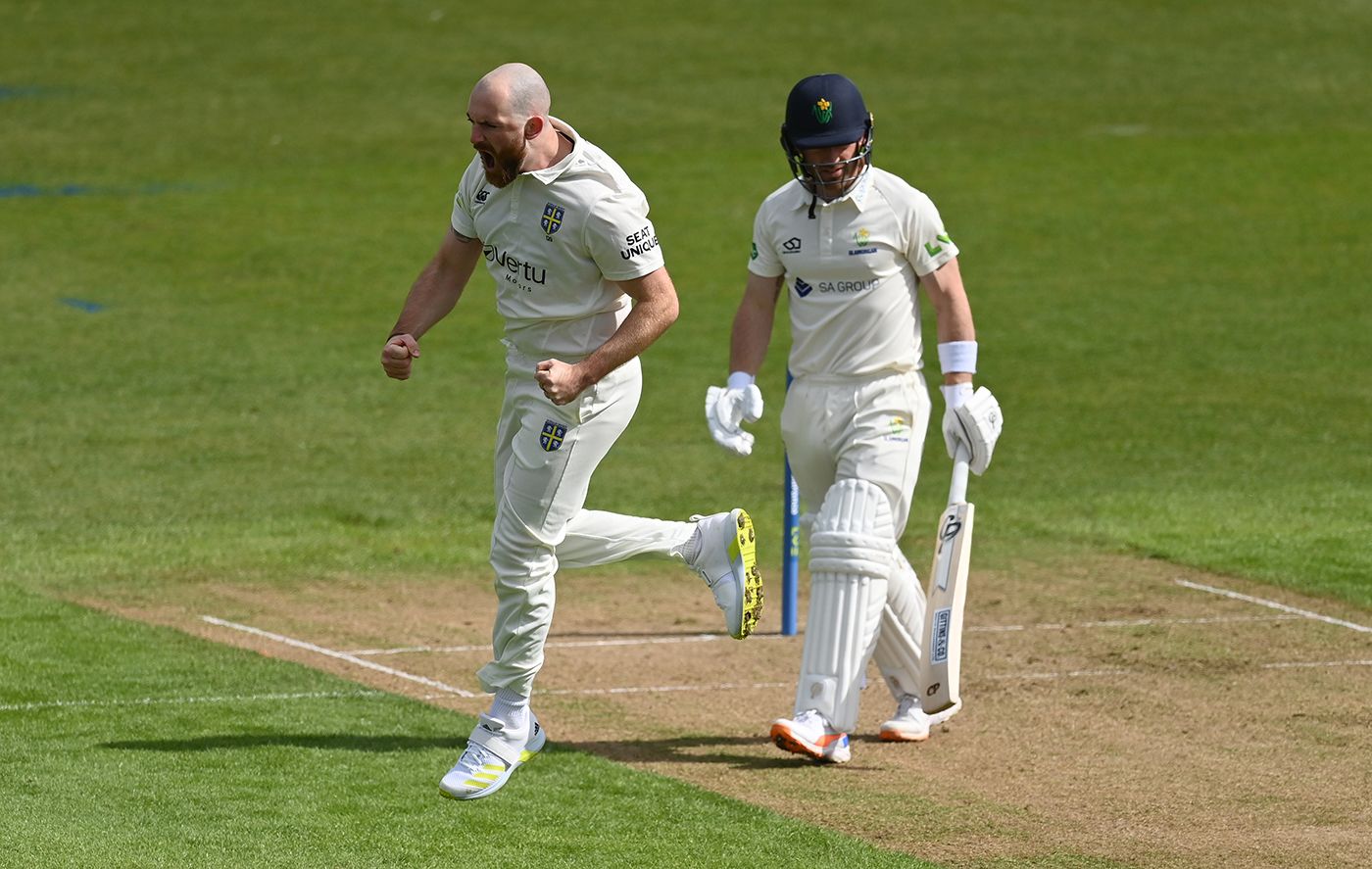 Ben Raine celebrates an early breakthrough