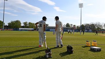 Mattie McKiernan century boosts value of Shan Masood's double as Derbyshire keep control