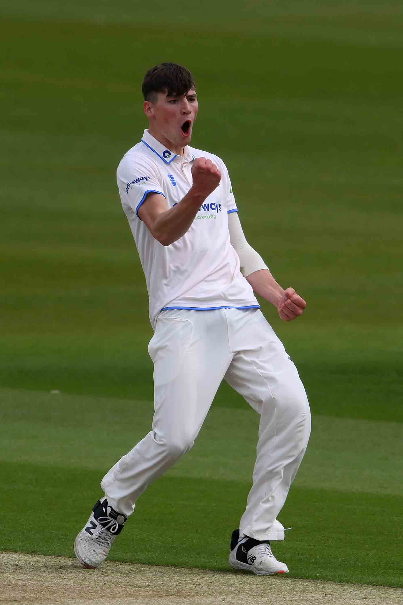 Henry Crocombe celebrates a breakthrough